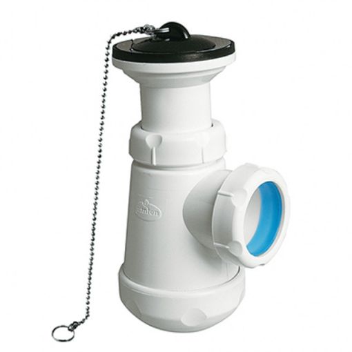 Imagen de SIFON PVC+VALVULA/TAPON/CADENA 1½ S/H refª 012682 (04068)