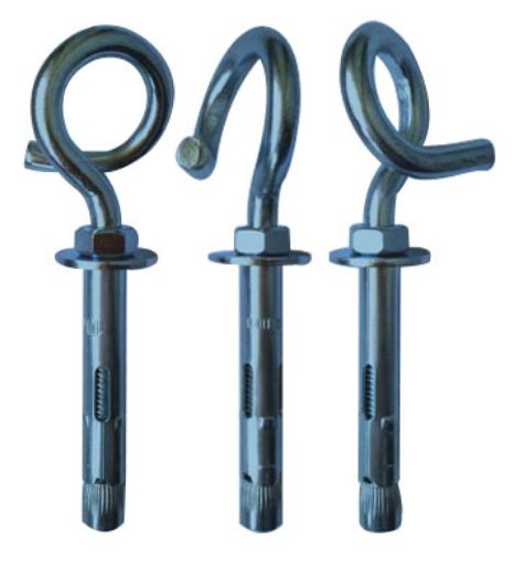 Imagen de Anclaje metal rosca c/camisa Ø10x60 mm M-8x60 Gancho Redes