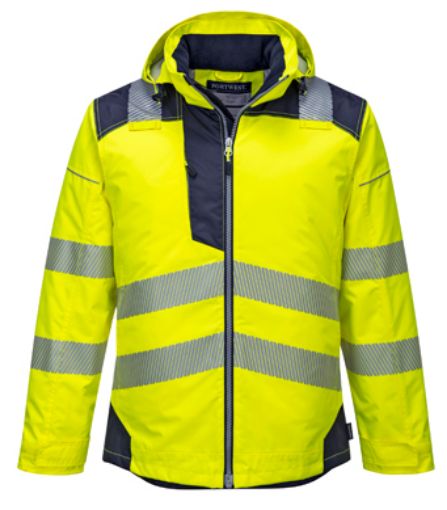 Imagen de Chaqueta impermeable AV T400 Amarilla/Negra T-L