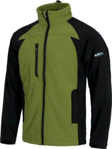 Imagen de Chaqueta Softshell Sport Verde/Negro T-XXL
