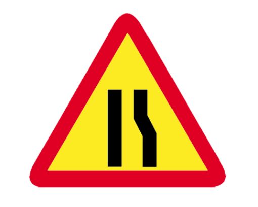 Imagen de Señal Paso estrecho derecha (TP-17a)