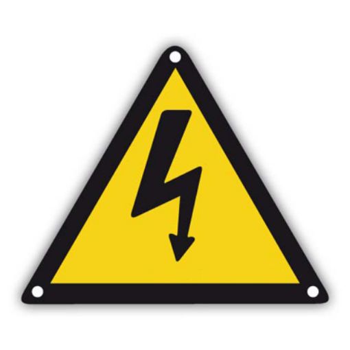 Imagen de Adhesivo "riesgo electrico" 5 x 5 cm