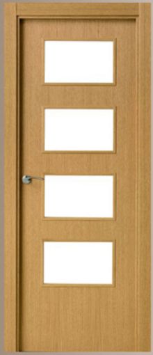 Imagen de Vidriera  Roble Mallado  Mod. 7014  Barnizada  211 X 60,5