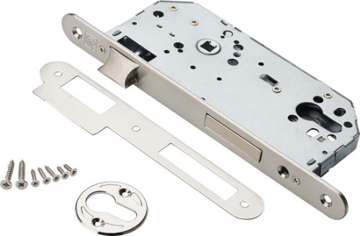 Imagen de Cerradura para embutir sin cilindro c/redondo "A" 85 mm NS