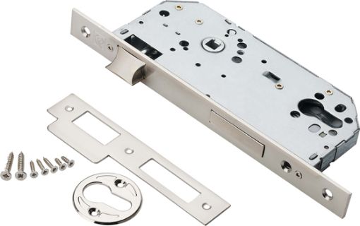 Imagen de Cerradura para embutir sin cilindro c/recto "A" 85 mm NS