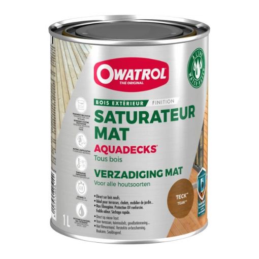 Imagen de Protector madera OWATROL AQUADECK Teka 5 L.