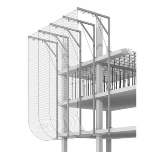 Imagen de Red de seguridad EN 1263-1 V-D-A2 P.A. Blanca