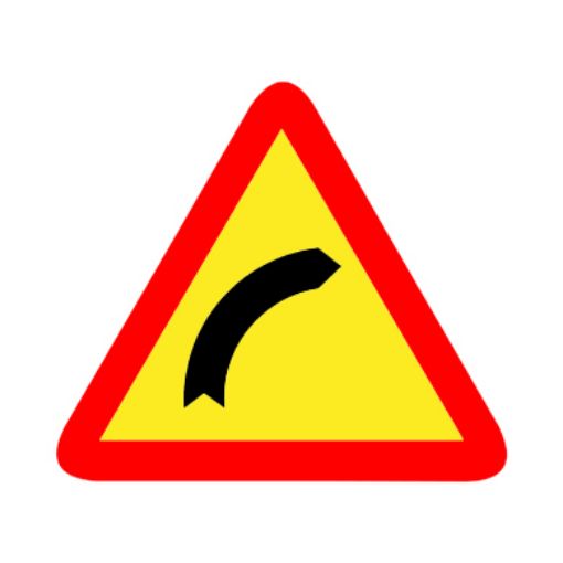 Imagen de Señal Curva a la derecha (TP-13a)