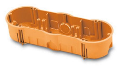 Imagen de Caja mecanismo triple IP30 Ø67x45x208mm tabique seco