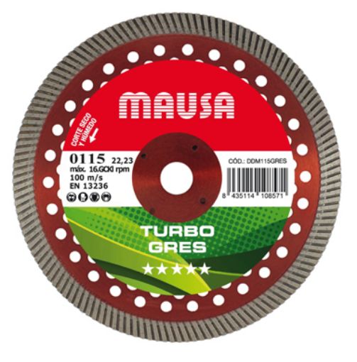 Imagen de Disco diamante MAUSA Ø 230 Turbo Gres