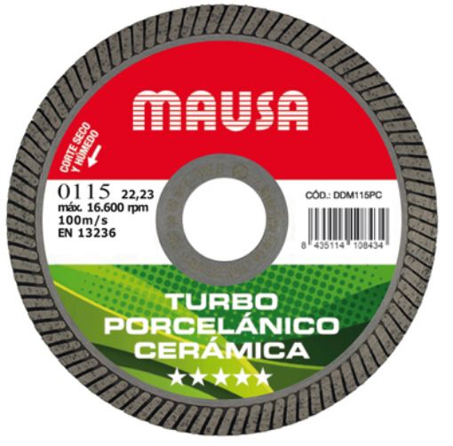 Imagen de Disco diamante MAUSA Ø 230 Turbo Porcelanico - Ceramica