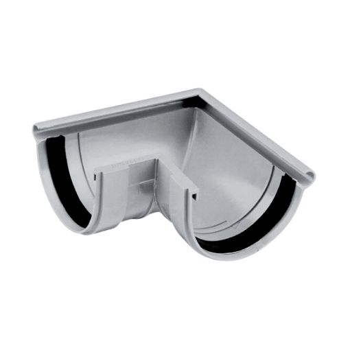 Imagen de Angulo exterior canalon PVC DES.25 gris (207008)