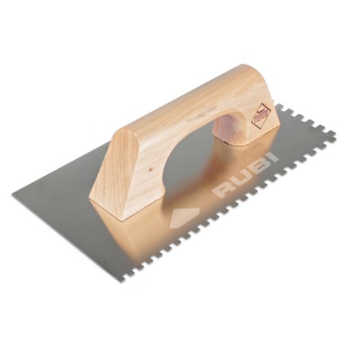 Imagen de Llana dentada RUBI 28x11 cm 10x10 mango madera 65985
