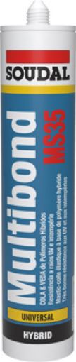Imagen de Sellador-adhesivo Soudaseal MS Transparente cartucho 290 ml