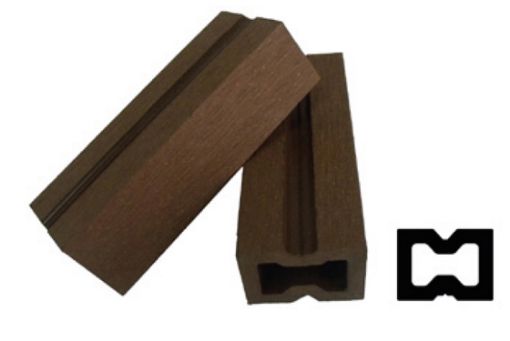 Imagen de Rastrel PVC  LAND DECK 40 x 30 mm   LHMA061