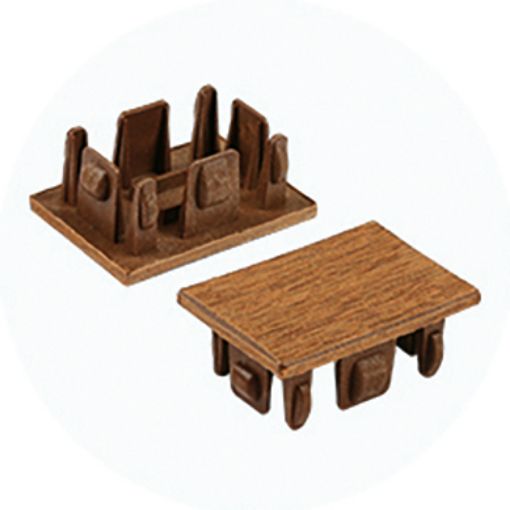 Imagen de Tapa para testa vigueta NEWTECHWOOD UH-25 100x52 Teak