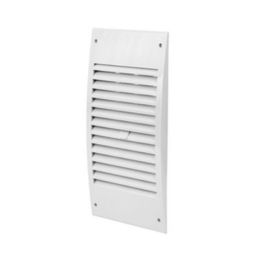 Imagen de Rejilla ventilacion plana ABS 140x300 mm blanca c/regulador