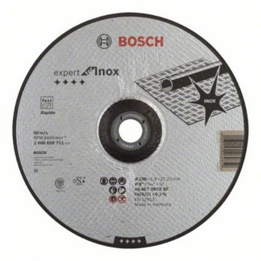 Imagen de Disco BOSCH Expert corte Inox. 230x1,9 mm