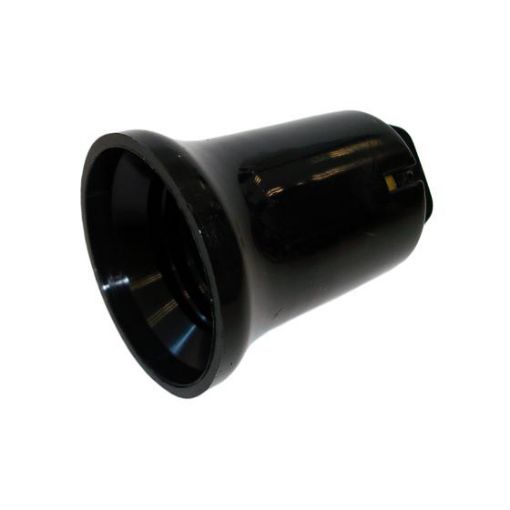 Imagen de Portalamparas plastico Provisional obra negro E-27