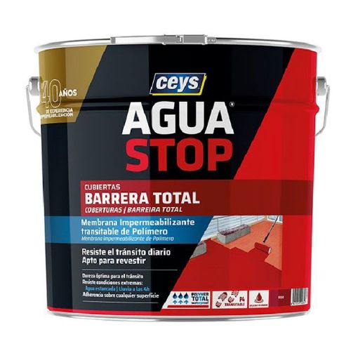 Imagen de Aguastop®Barrera Total Rojo (bote 4 Kg)