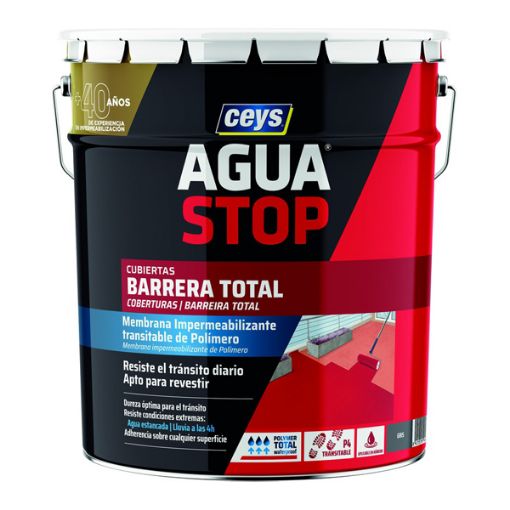 Imagen de Aguastop®Barrera Total Gris (bote 14 Kg)