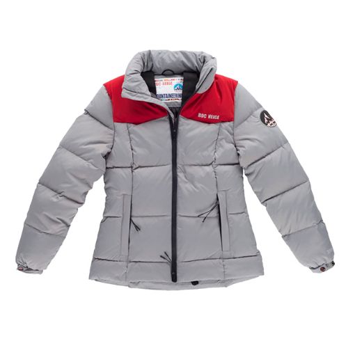 Imagen de Chaqueta impermeable mujer ROC NEIGE Gris relleno pluma T-XS