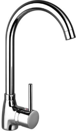 Imagen de MONOMANDO FREGADERO REPISA TYPE CROMO