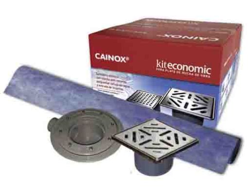 Imagen de KIT ECONOMIC PARA PLATO DUCHA 15x15 S/H Ø50 + TELA 1,5x2 m