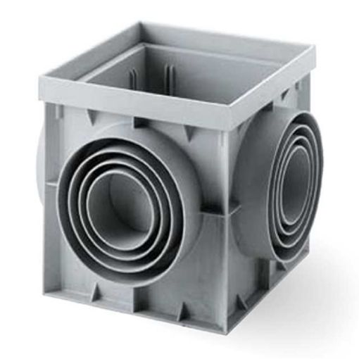 Imagen de ARQUETA POLIPROPILENO 20x20 cm GRIS