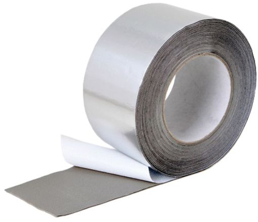 Imagen de Banda Butilo autoadhesiva 20 cm Aluminio (rollo 10 m)