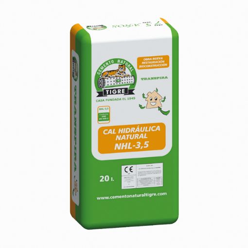 Imagen de CAL HIDRAULICA NATURAL NHL-3,5 (saco 20 l) (Tigre)