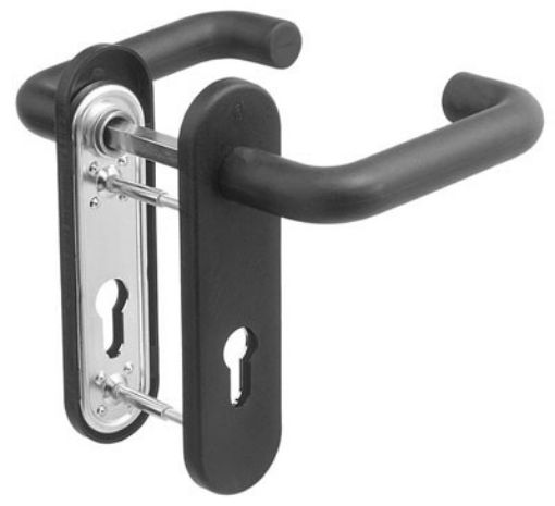 Imagen de JUEGO MANILLAS PUERTA CORTAFUEGOS M1