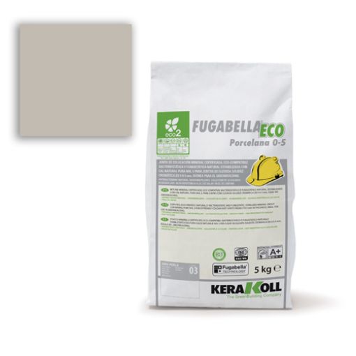 Imagen de KERAKOLL FUGABELLA® ECO PORCEL 0-5 04 GRIS HIERRO(saco 5 kg)