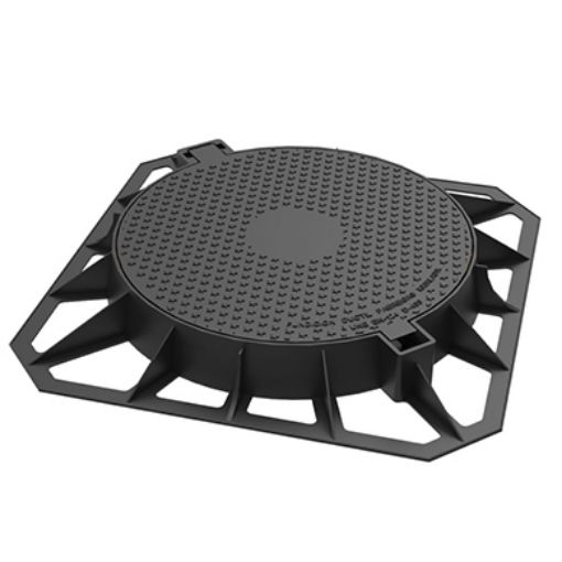 Imagen de TAPA Y MARCO 85x85 cm ARTICULADA R-2-SB D400