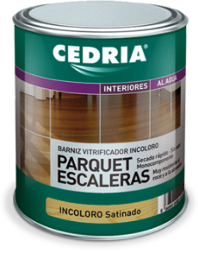 Imagen de CEDRIA Barniz parquet escalera incoloro Mate 750 ml