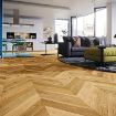 Imagen de Parquet Roble NATURA LAND Oak Caramel Chevron  725x130 x14