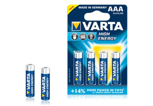 Imagen de Pila VARTA LR03 High Energy (AAA) (BL.4 u)