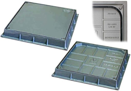 Imagen de Tapa alum. MACO ref.751030 estanca EN1253 Reversible 30x30cm