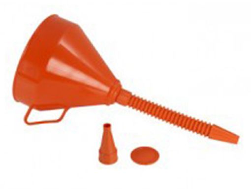 Imagen de Embudo plastico 160 mm con manguito flexible y filtro