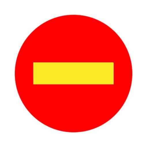 Imagen de Señal Direccion prohibida (TR-101)