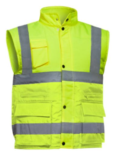 Imagen de Chaleco AV Multibolsillos Acolchado Amarillo T-L