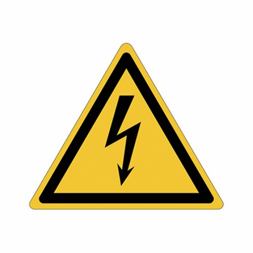 Imagen de Adhesivo "riesgo electrico" 10x10 cm