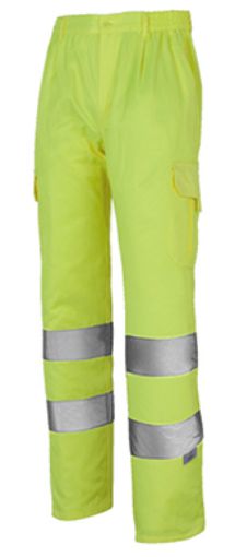 Imagen de Pantalon AV Multibolsillos "1052" Amarillo Fluor T-L