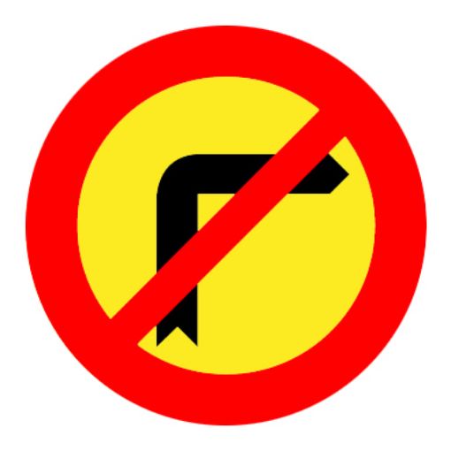 Imagen de Señal Prohibido giro derecha (TR-302)