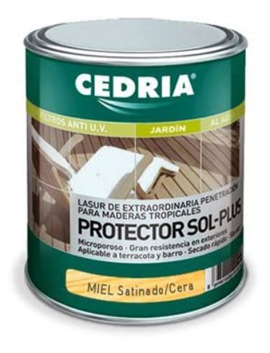 Imagen de CEDRIA Protector Sol Plus Color Miel 1 L