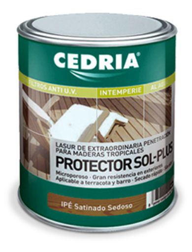 Imagen de CEDRIA Protector Sol Plus Color Ipe 4 L