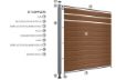 Imagen de Kit valla NEWTECHWOOD UH-78 Teak  1760/1900