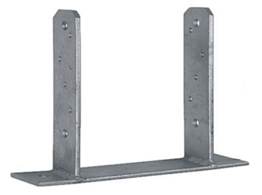 Imagen de Anclaje para poste  90x 90 mm  galvanizada 486301