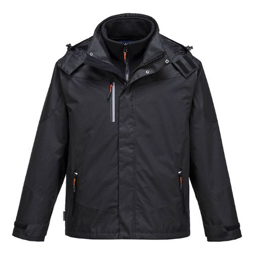 Imagen de Chaqueta impermeable "3en1" S553 Negra T-L