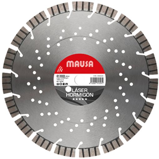 Imagen de Disco diamante MAUSA Ø 300 Laser Hormigon